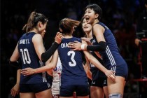 中国女排力克韩国队 豪取世联赛三连胜