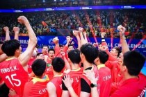 中国男排激战巴西 强强对话展现实力